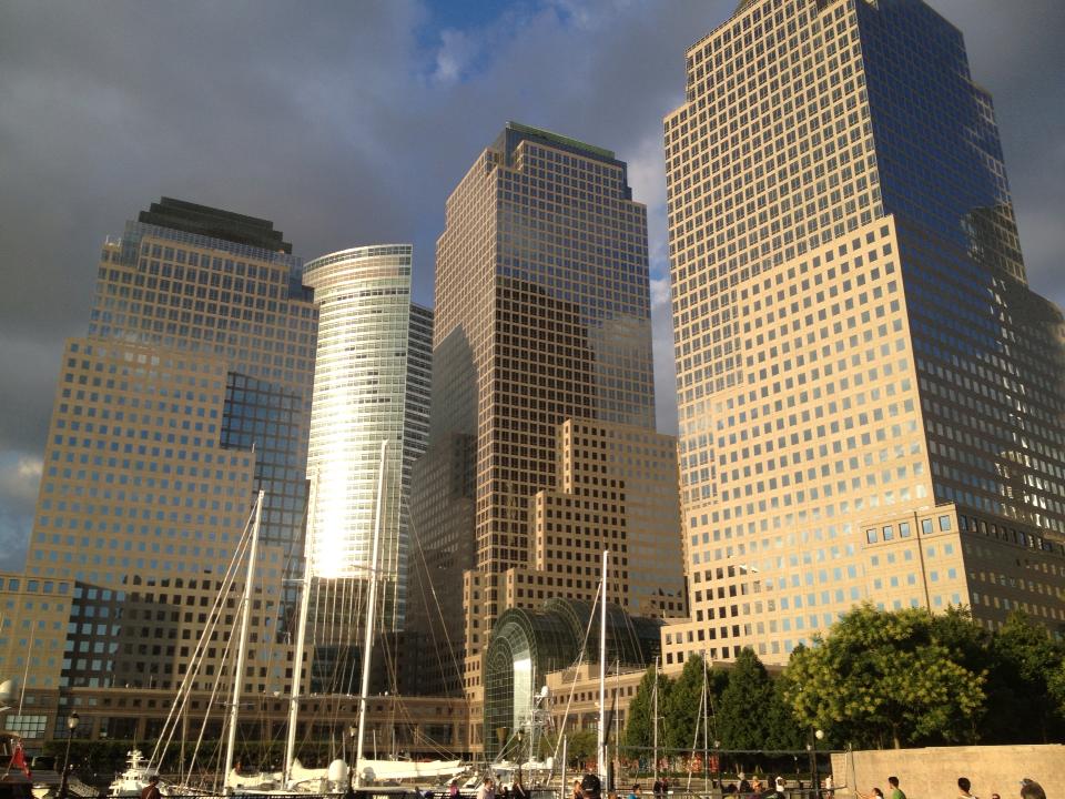 Battery Park, downtown.