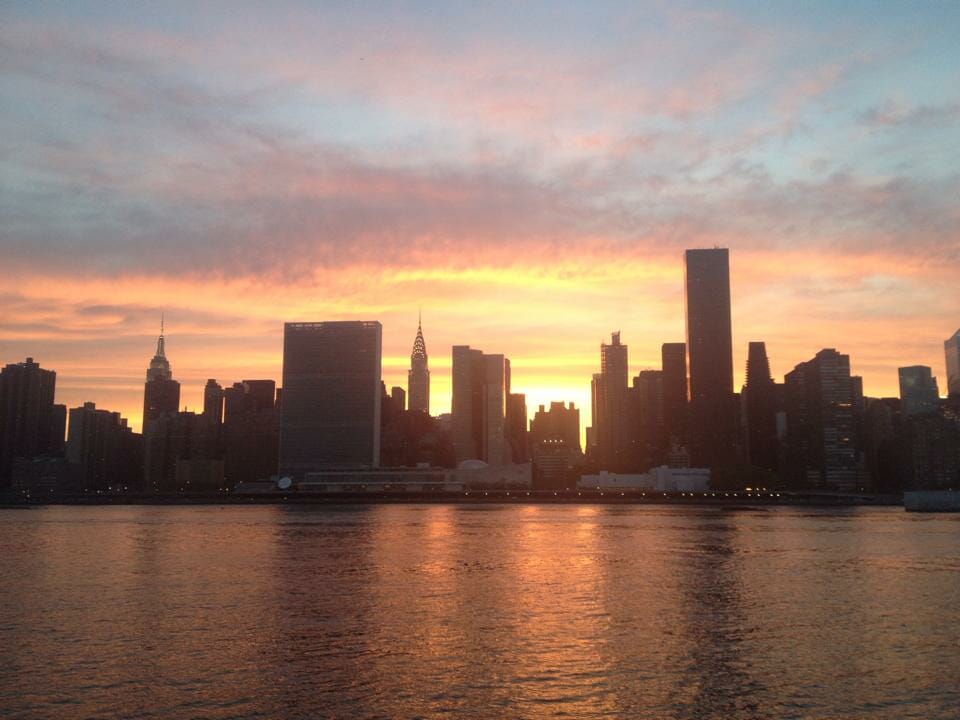 Sunset at Gantry Plaza State Park, LIC.