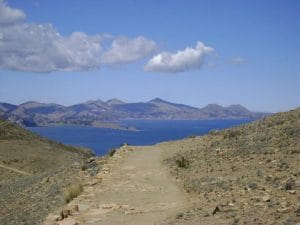 Hike path, Isla del Sol, Lake Titicaca.