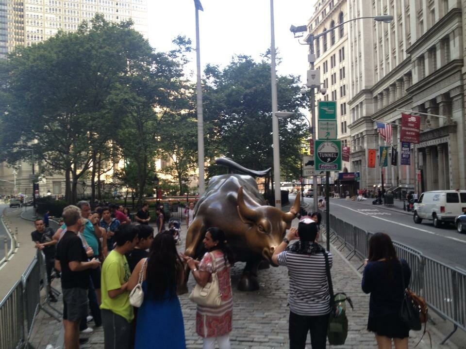 Charging Bull, downtown.