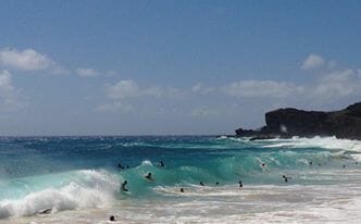 Sandy Beach, a surf paradise.