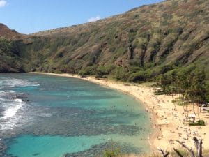 Baía de Hanauma, Hawaii.