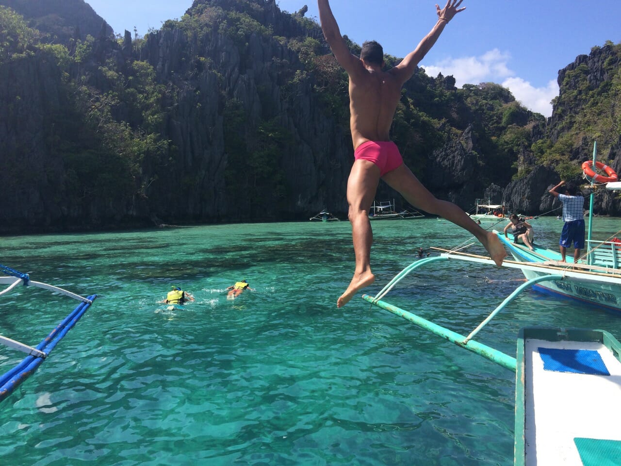Sooo happy !! Small Lagoon, El Nido: one of the most beautiful places in the world