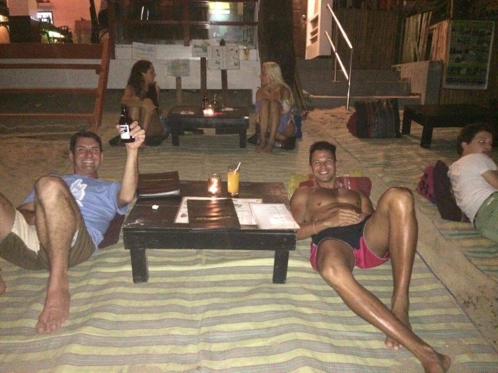 Happy hour on the beach, El Nido.