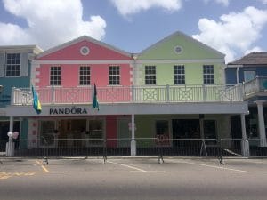 Aquitectura colonial en el centro histórico de Nassau.