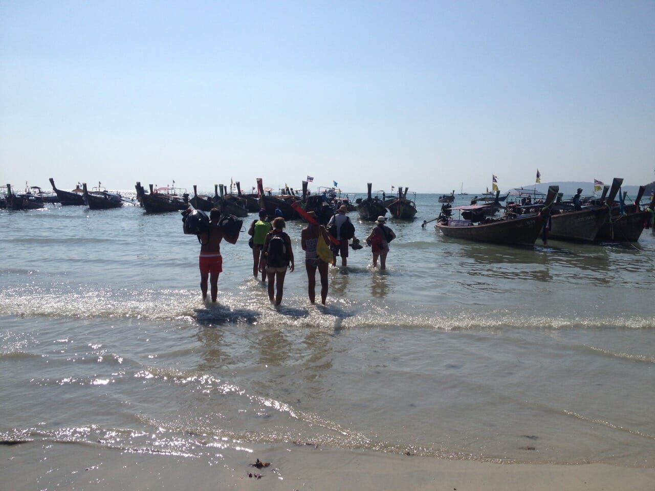 Leaving Railay Beach, Thailand.