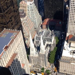 Catedral de São Patrício vista do Top of the Rock, NYC.