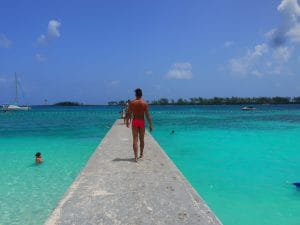 Agua perfecta en Junkanoo Beach.