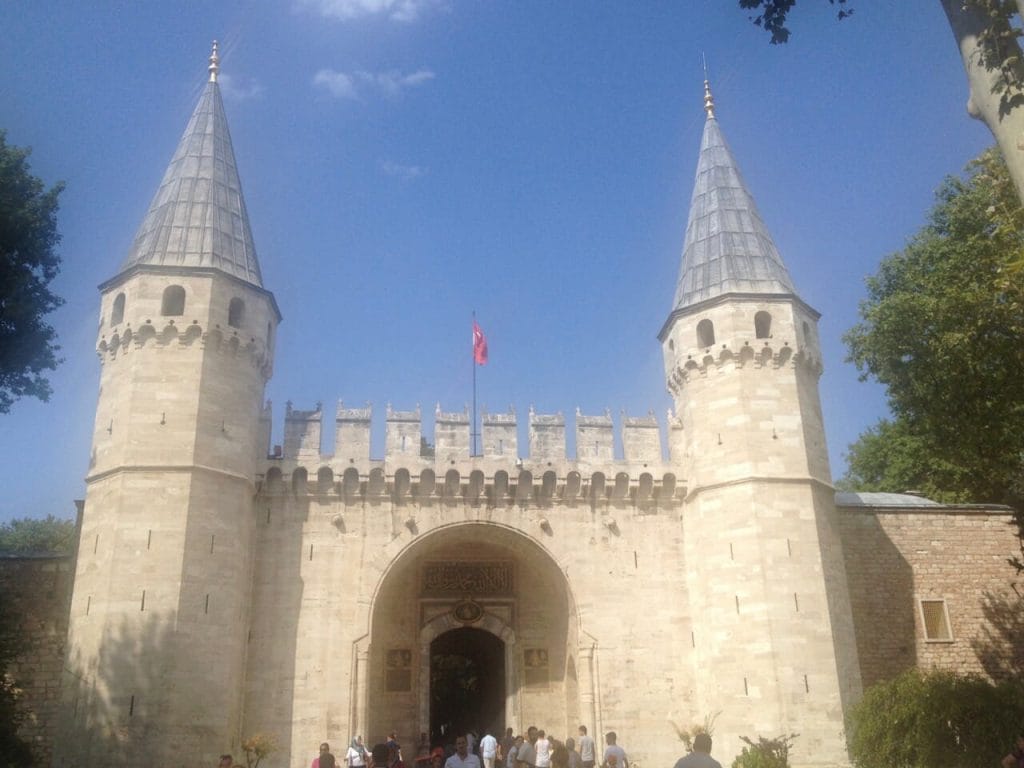 The faced of Topkapi Palace, Istanbul