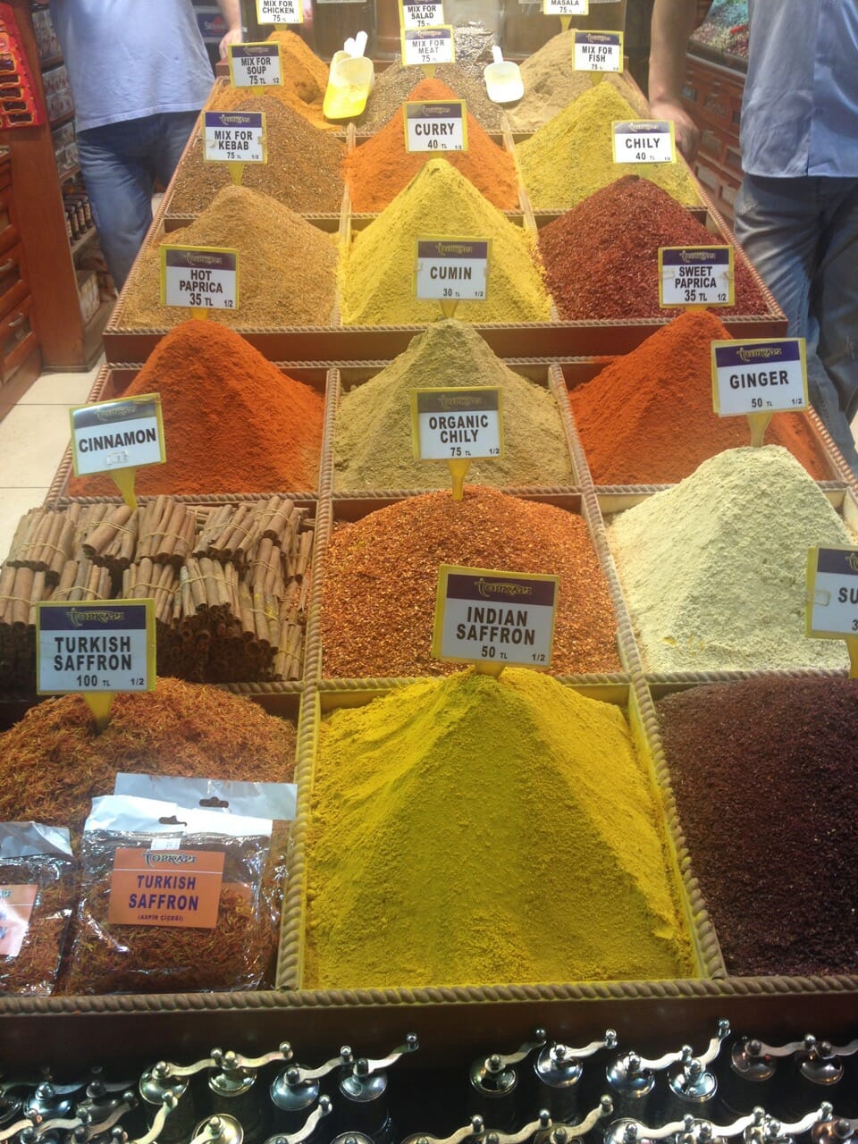 Spices sold at the Egyptian Bazaar, Istanbul.