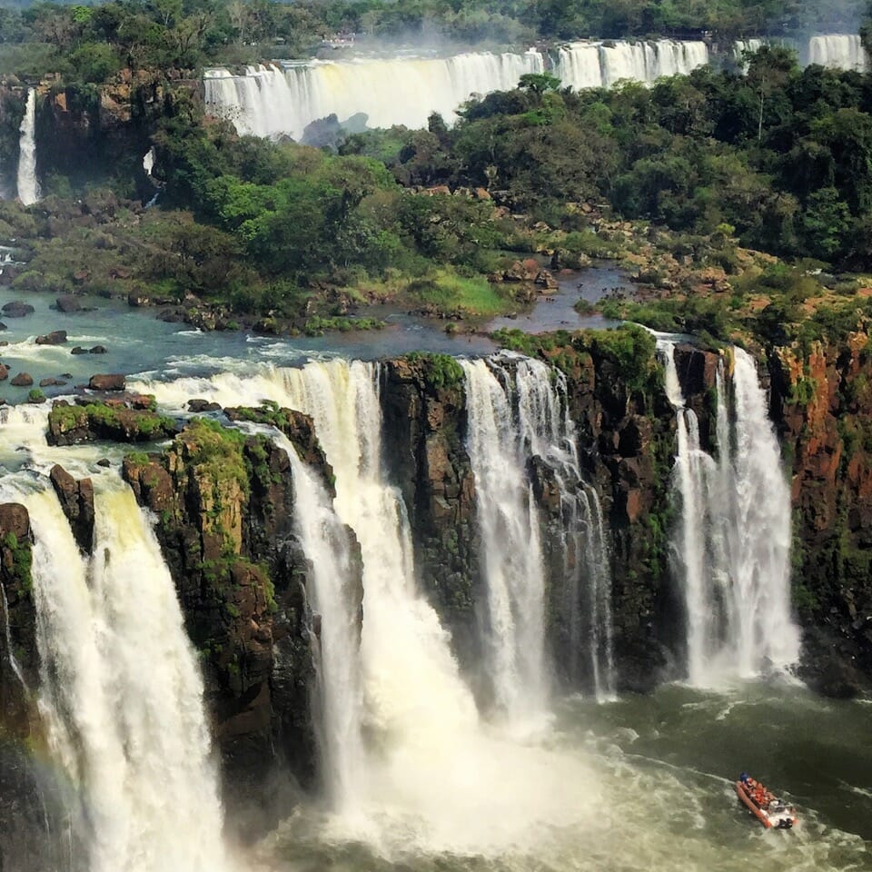 Boat ride into Iguazu Falls 1