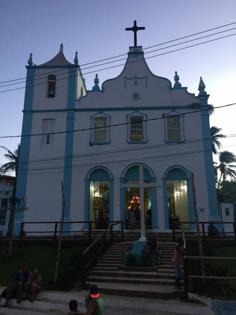 The church of Igreja Nossa Senhora da Luz, Morro de Sao Paulo, Bahia, Brazil