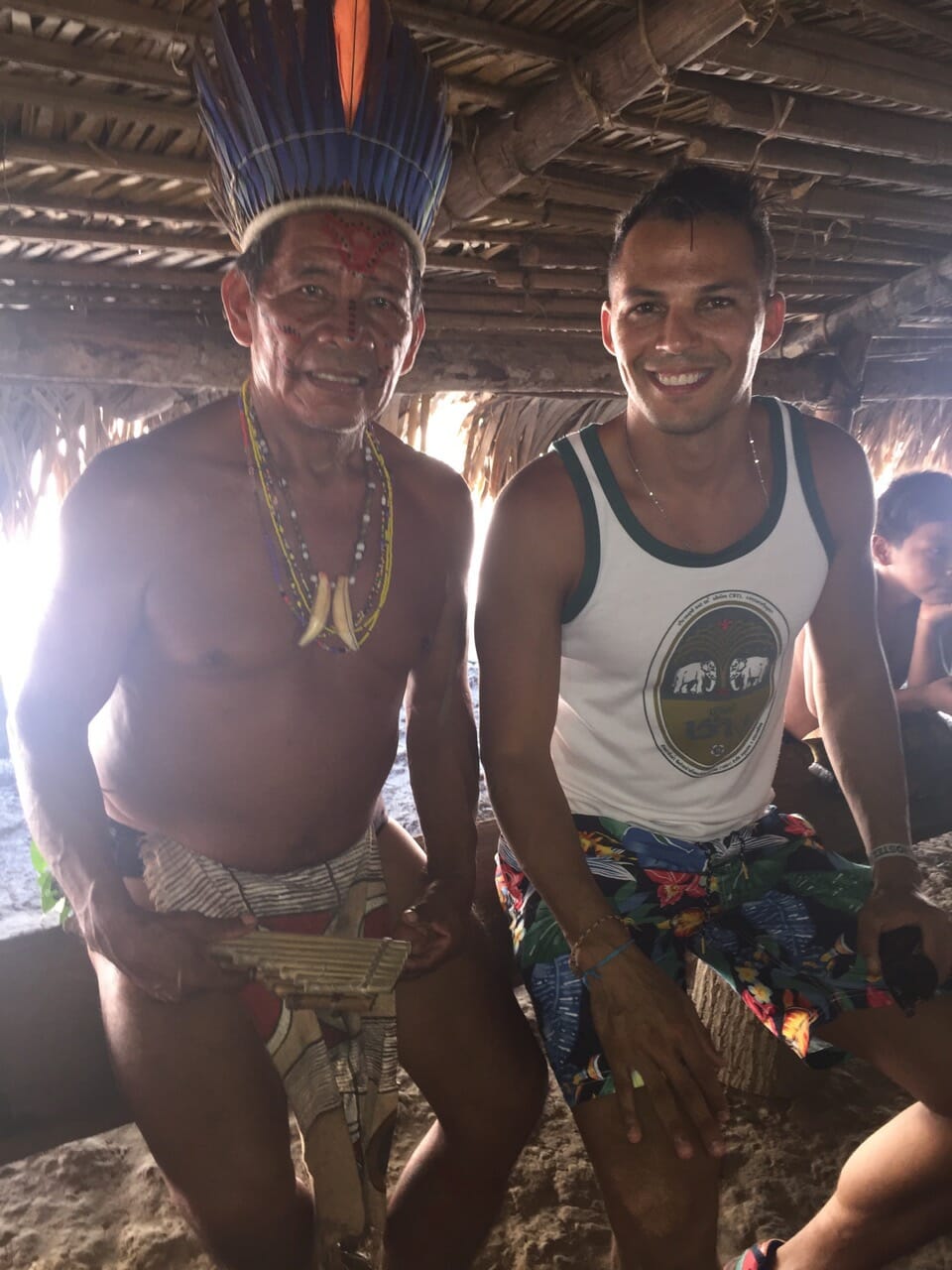visiting a tribe in the Amazon