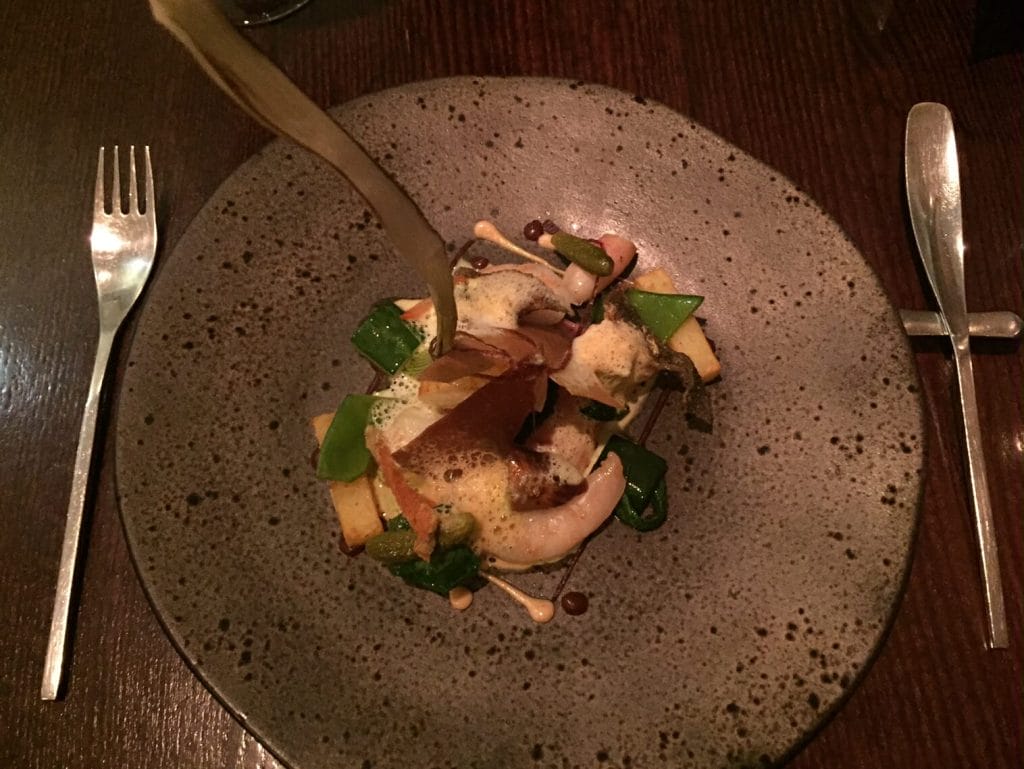 The main dish at 21212 Restaurant, Edinburgh, Scotland