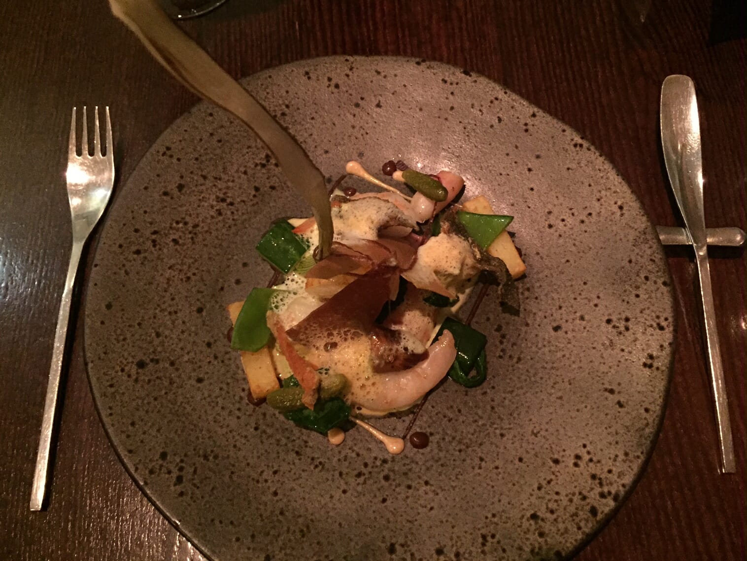 the main dish served at Paul Kitching 21212 Restaurant in Edinburgh