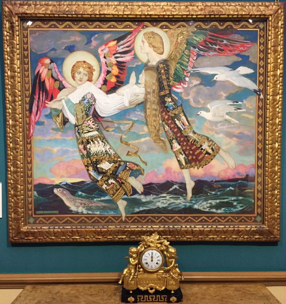 Saint Bride, 1913, quadro do  artista escocês John Duncan, Edimburgo