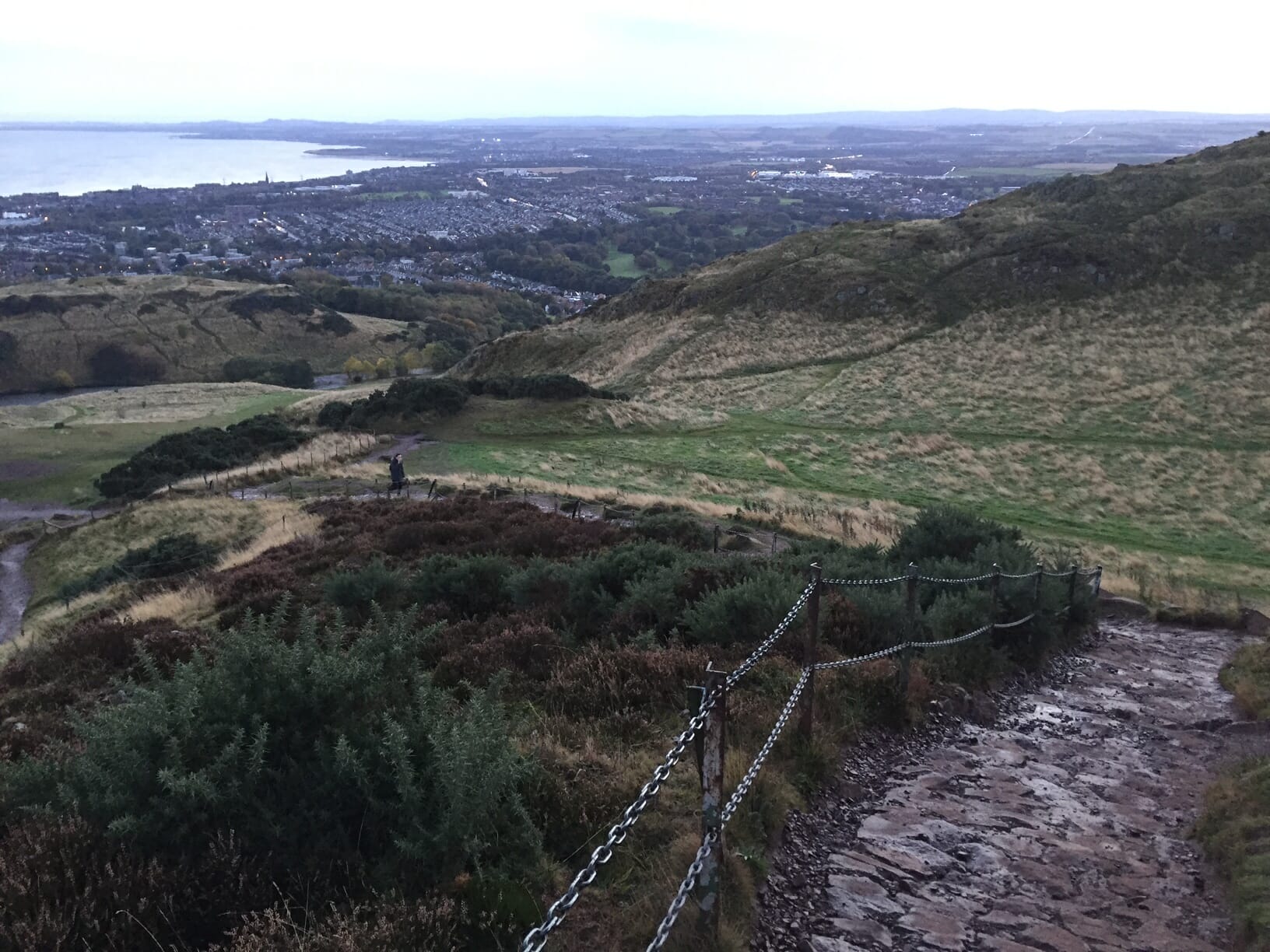 The view of Edinburgh from Arthur's Seat, Scotland