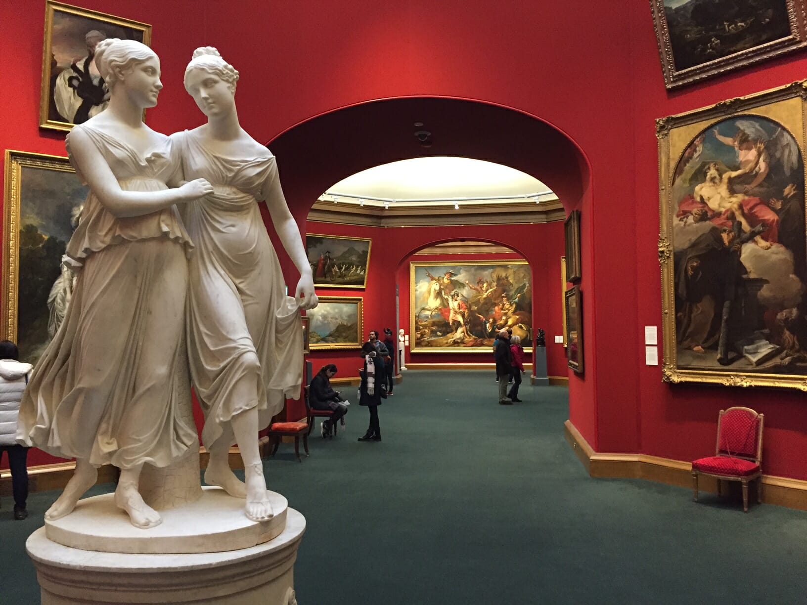 the main exhibition hall of the Scottish National Gallery