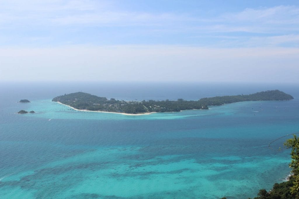 vista da ilha de Koh Lipe de um mirante em Koh Andang, Tailândia 