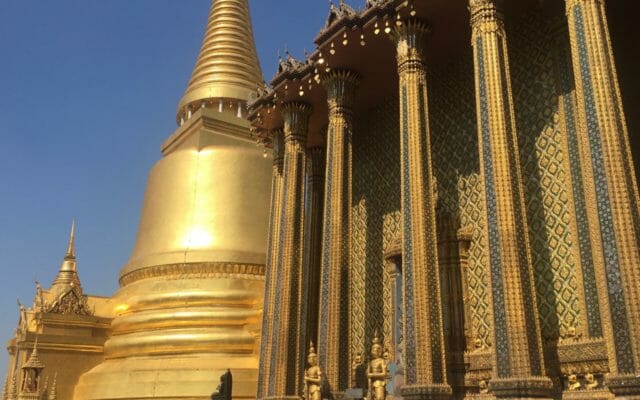 The magnificent elevated platform of the Grand Palace