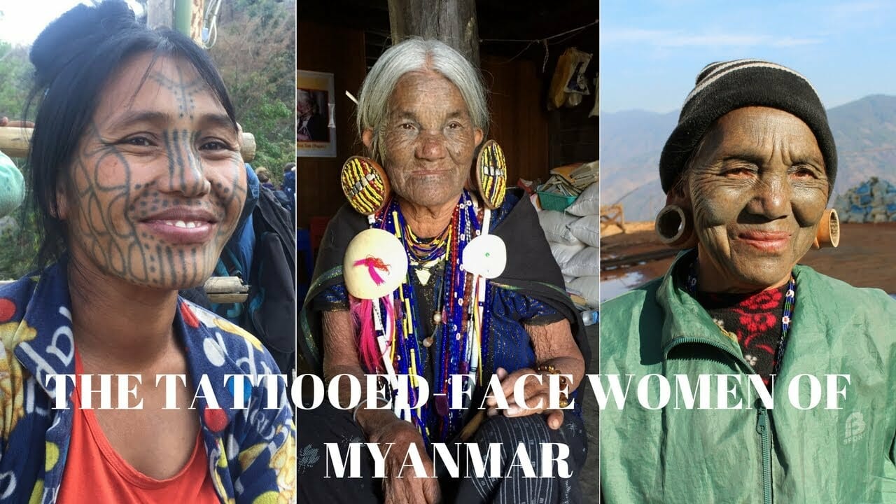 Las Extraordinarias Mujeres de Rostro Tatuado de Myanmar 1