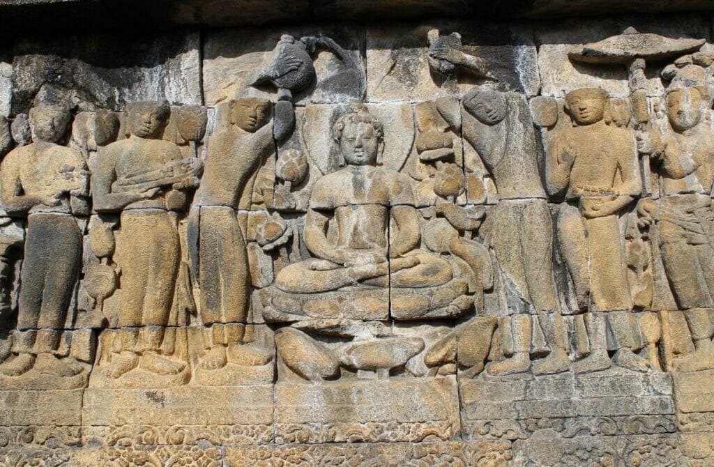 Borobudur has the largest and most complete collection of Buddhist reliefs in the world.