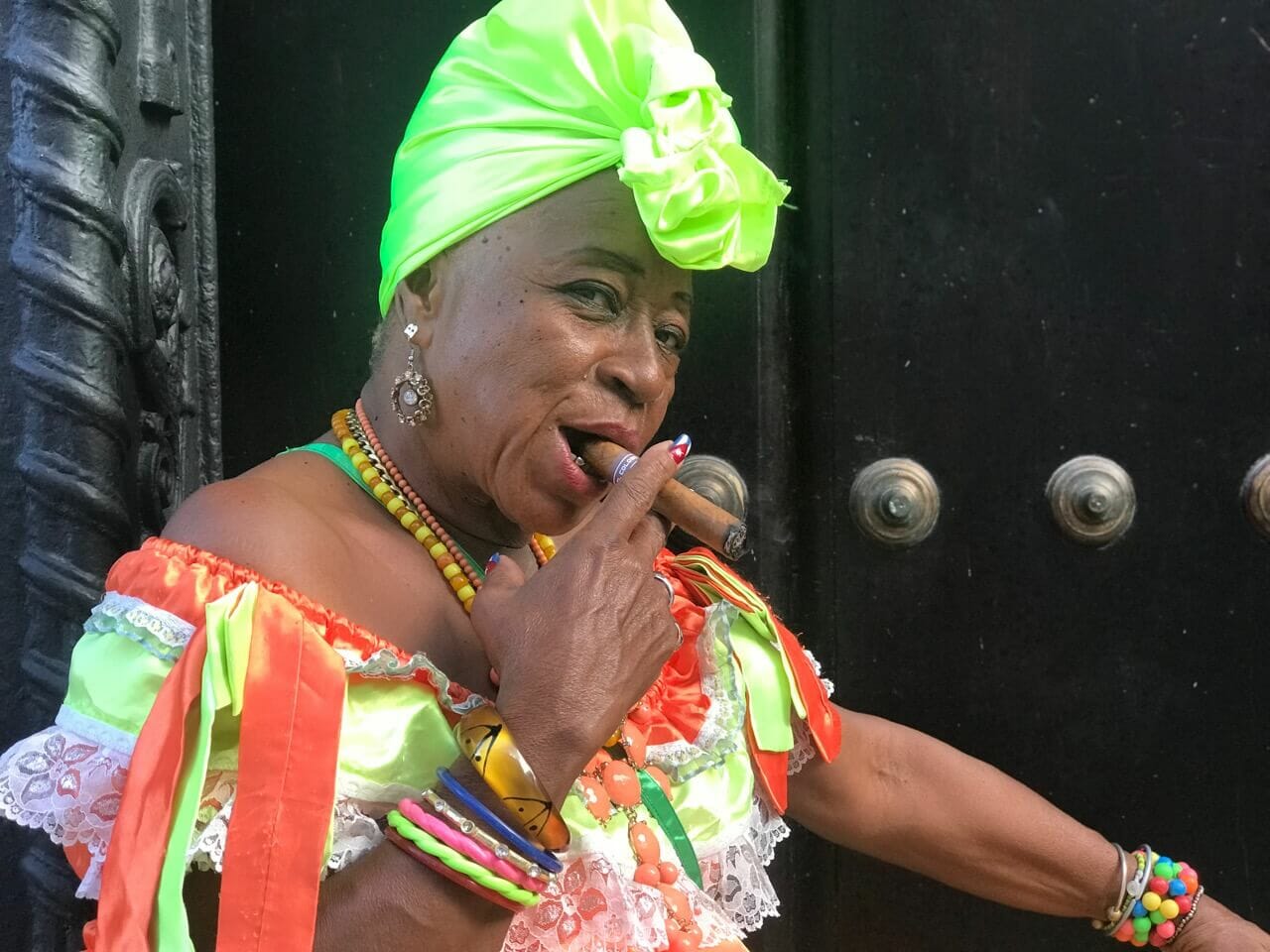An Afro Cuban on the streets of Habana Vieja, Cuba