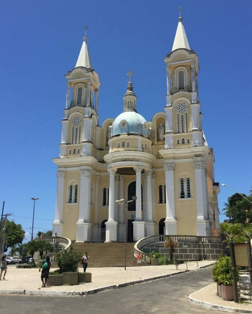 Catedral de São Sebastião, one of the most beautiful churches in Bahia South Coast.