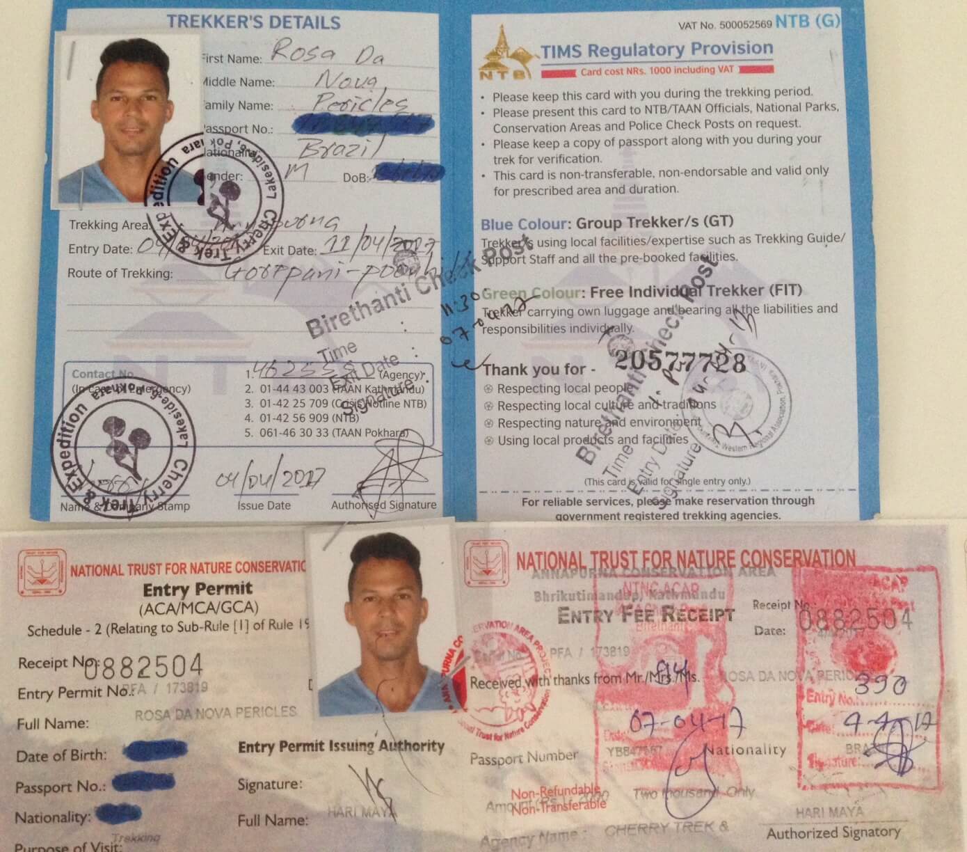 TIMS card and permits that travellers need to get in order to go for a trek in Nepal
