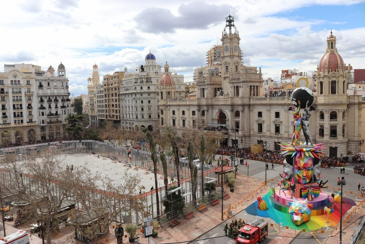 Todo está listo para más una “Mascletà” en la Plaza del Ayuntamiento