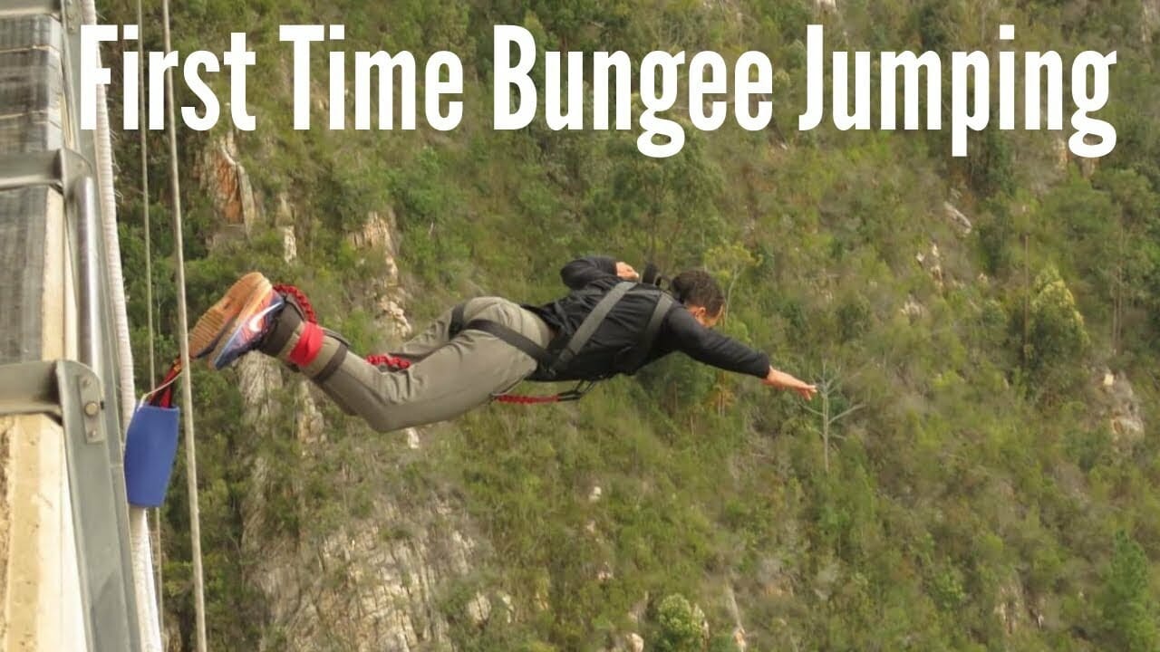 First Time Bungee Jumping 1