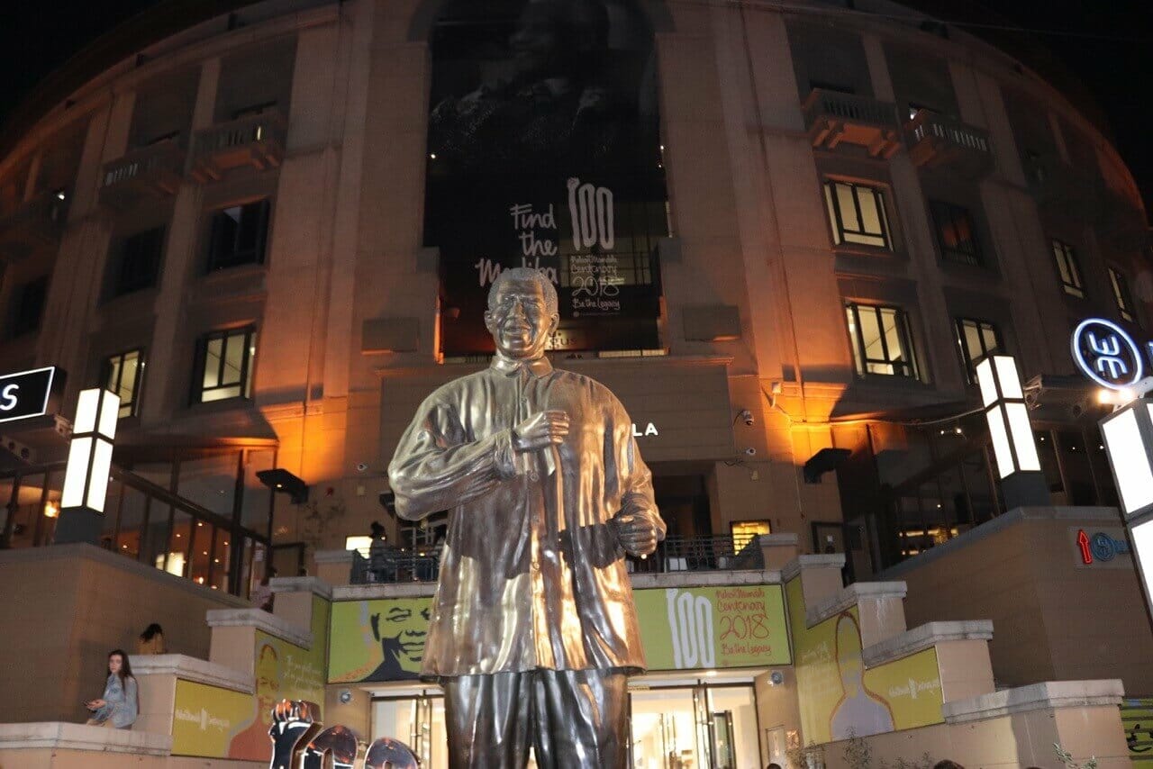 Mandela Square at Sandton, one of the safest areas in Johannesburg.