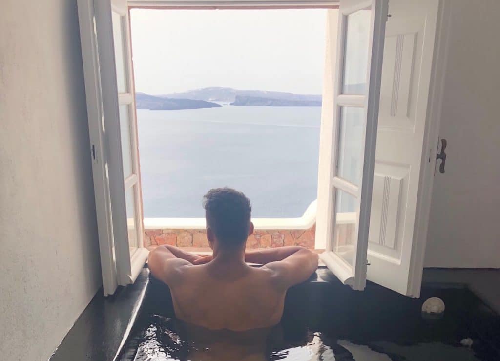 hoteles en Santorini con piscina privativa