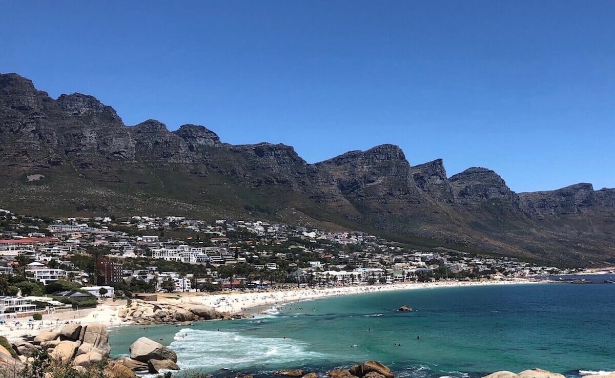 Glen Beach, Camps Bay and the 12 Apostles Mountain