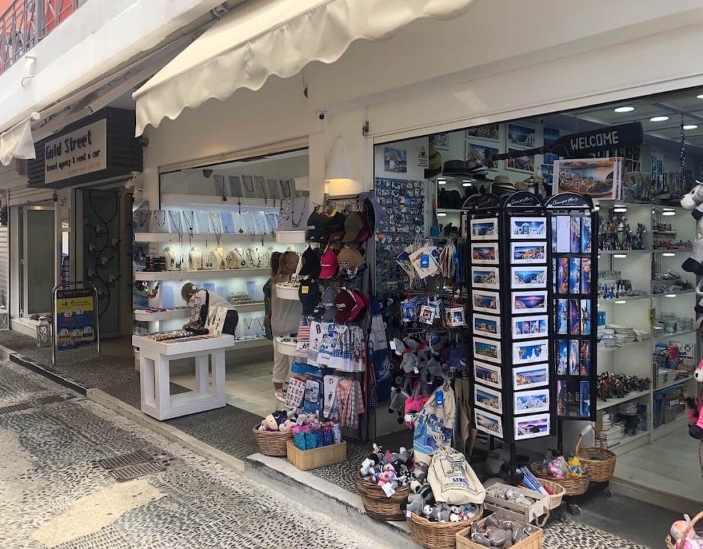 Compras em Fira, Santorini