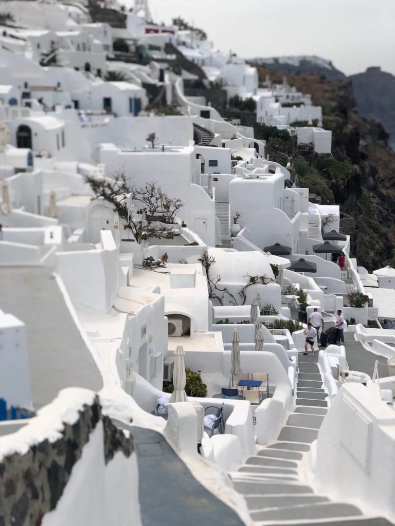 Casas encaladas en Oia, Santorini