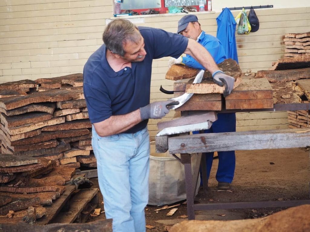 A man working in a Cork factory in the Algarve, Portugal