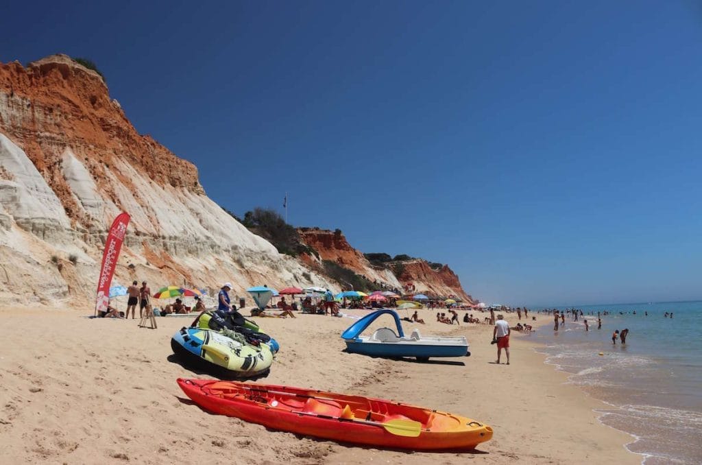 Water sports available at Praia da Falesia, Albufeira