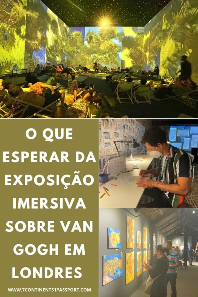 Visitando a Exposição Imersiva Sobre Van Gogh em Londres 2