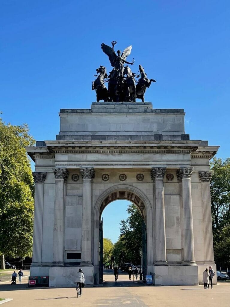 The monumental Wellington Arch, London