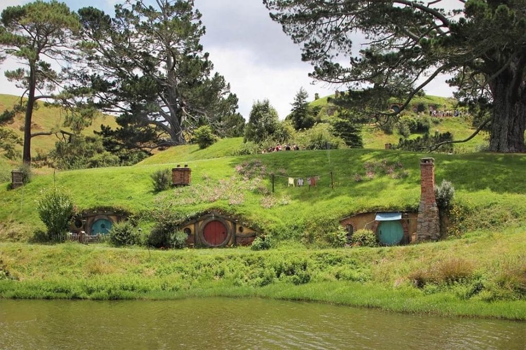 Visiting Hobbiton, the Love of the Rings movie set, is one of the best things to do in New Zealand