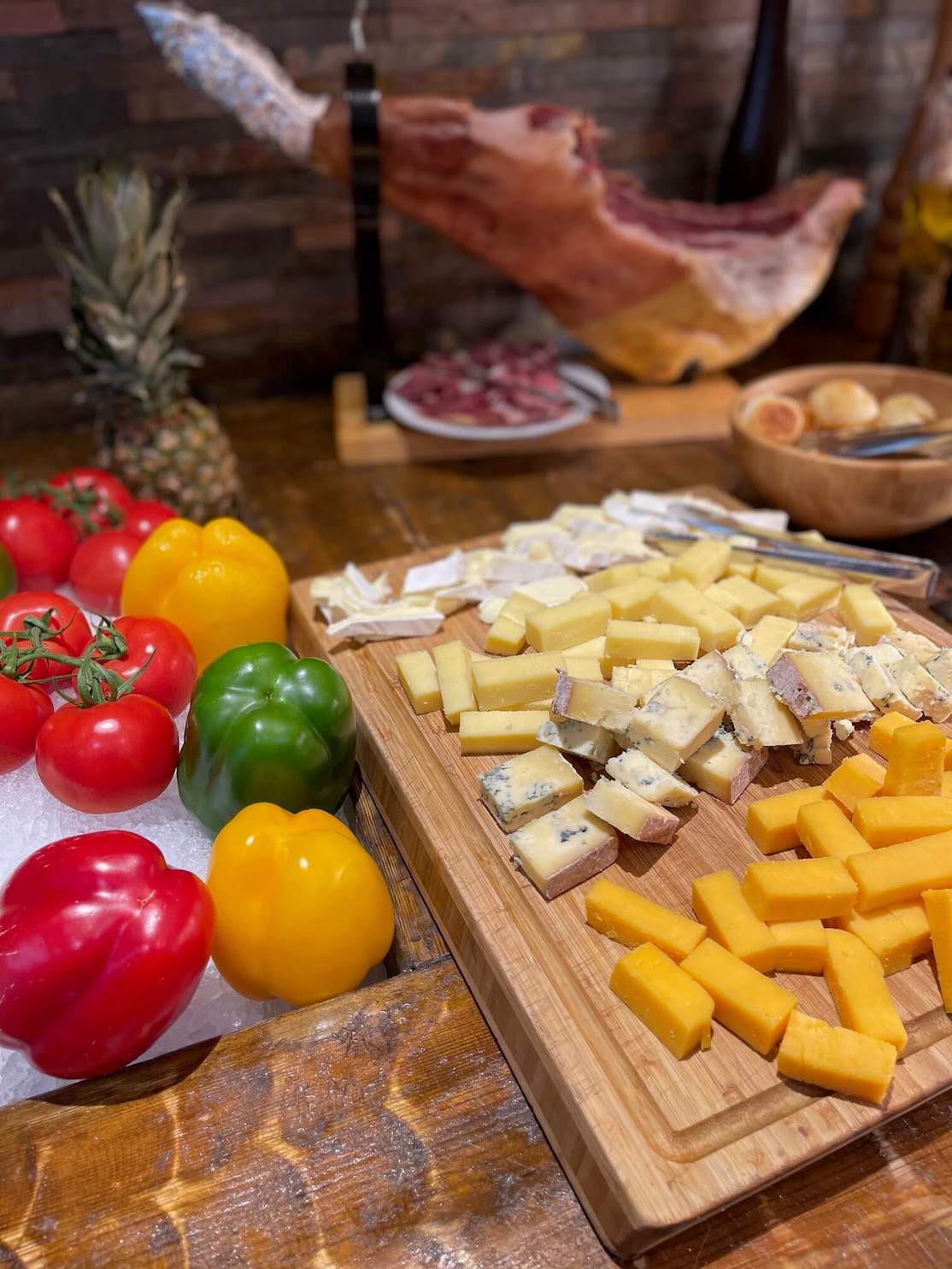 Charcuterie served at Fogo de Chão Restaurant, Clapham Common, London