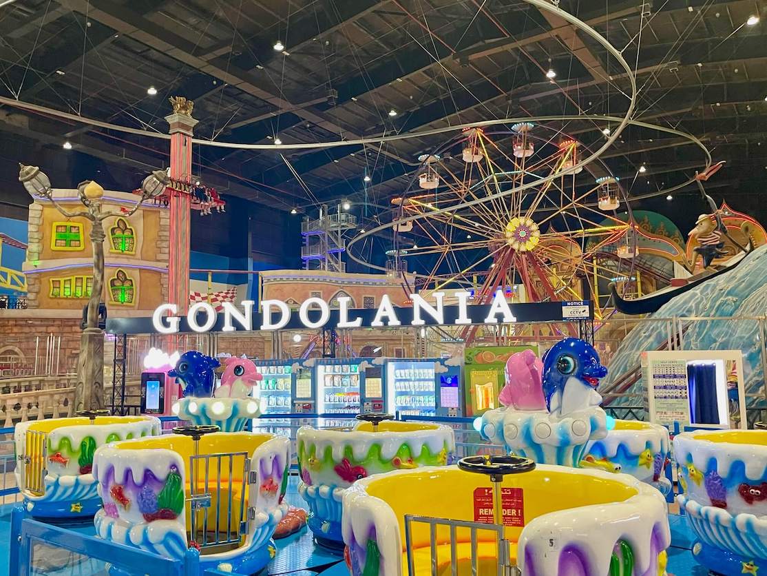 Gondolania, uma famoso parque de diversões em Doha, Catar