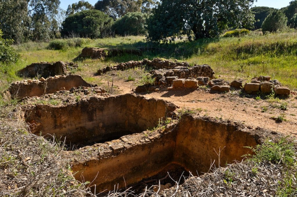 Ancient Roman ruins near Quinta do Lago. Algarve, Portugal