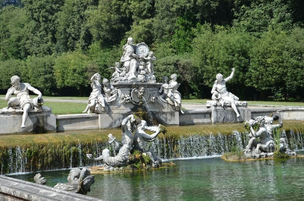 A fountain of the Palace of Caserta, Caserta, Italy