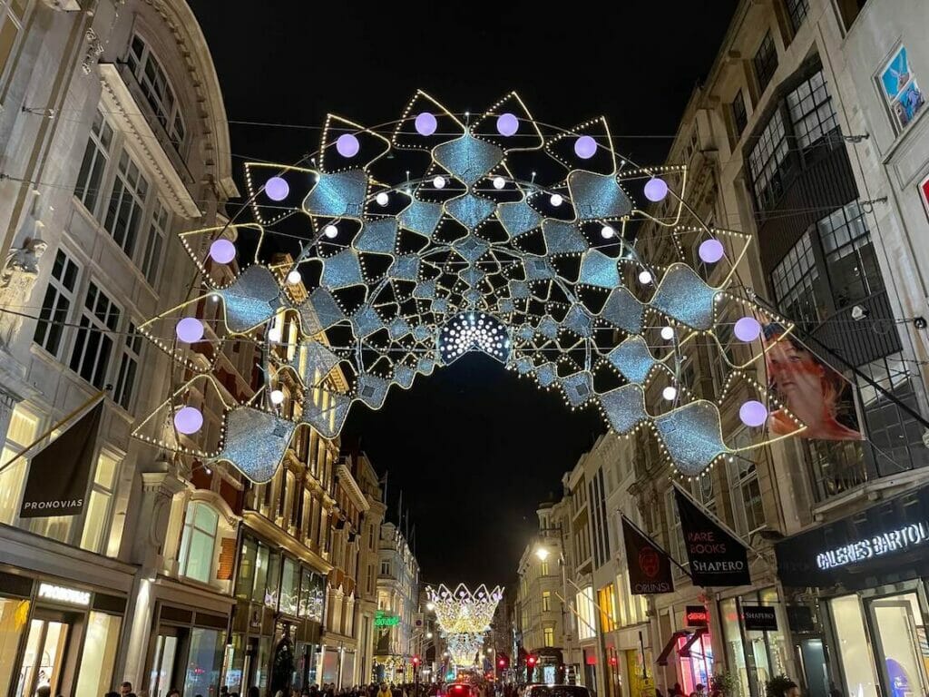 New Bond Street Christmas Lights 2022