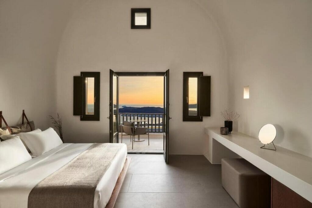 Habitación Doble Deluxe con vistas al mar en Orama Hotel & Spa, Fira, Santorini