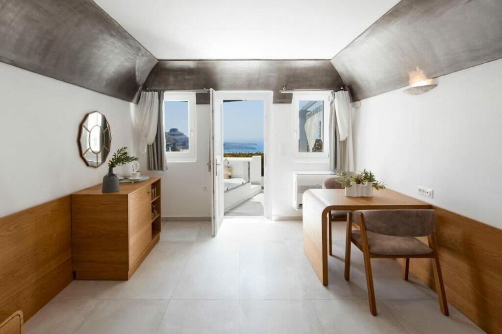  A double bed room with caldera view at Santorini Princess Spa Hotel, Imerovigli, Santorini