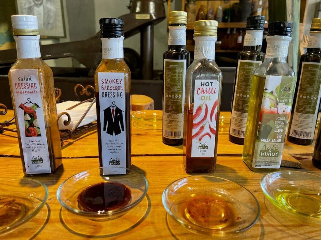 Ladomilos Olive Oil Tasting, Rhodes, Greece