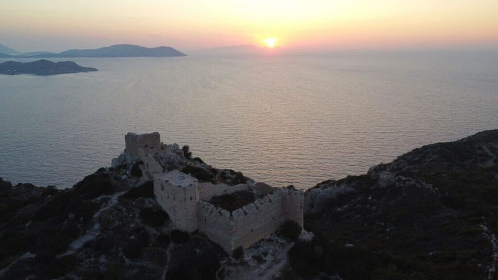 Atardecer en el Castillo de Kritinia, Rodas, Grecia